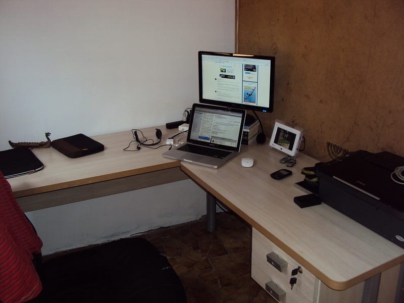 Meu primeiro escritório home-office